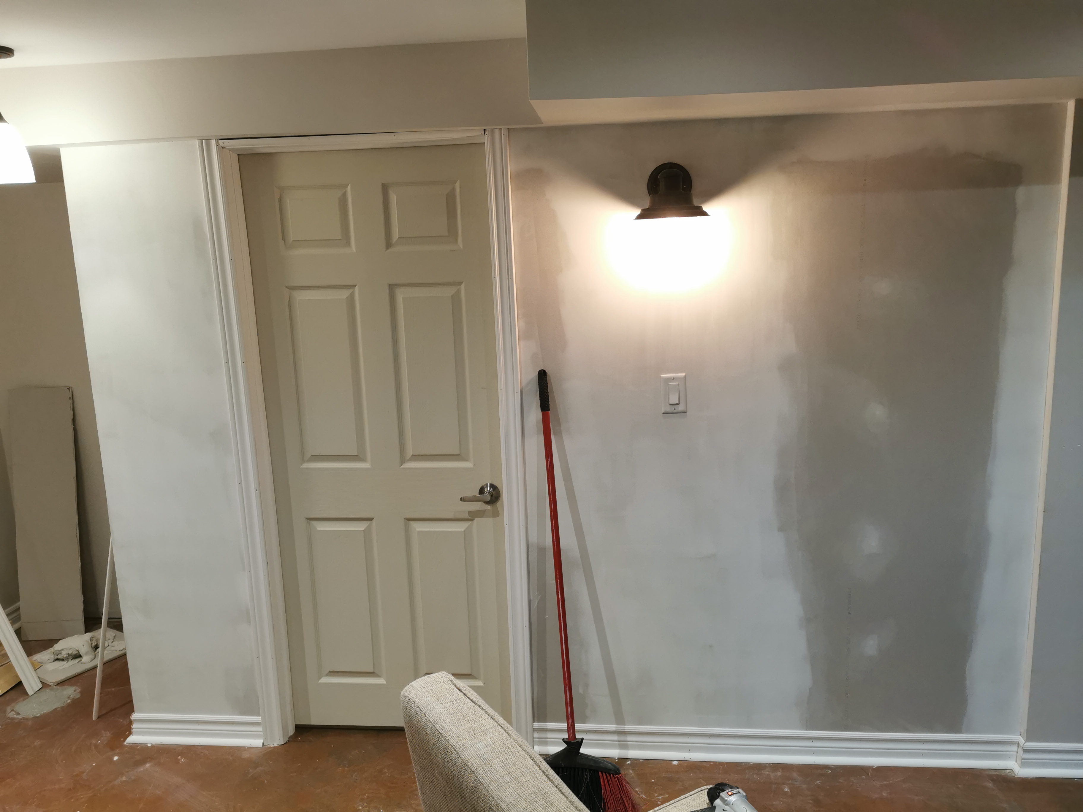 Here is an image of a renovations for walls flooring or ceiling repair.