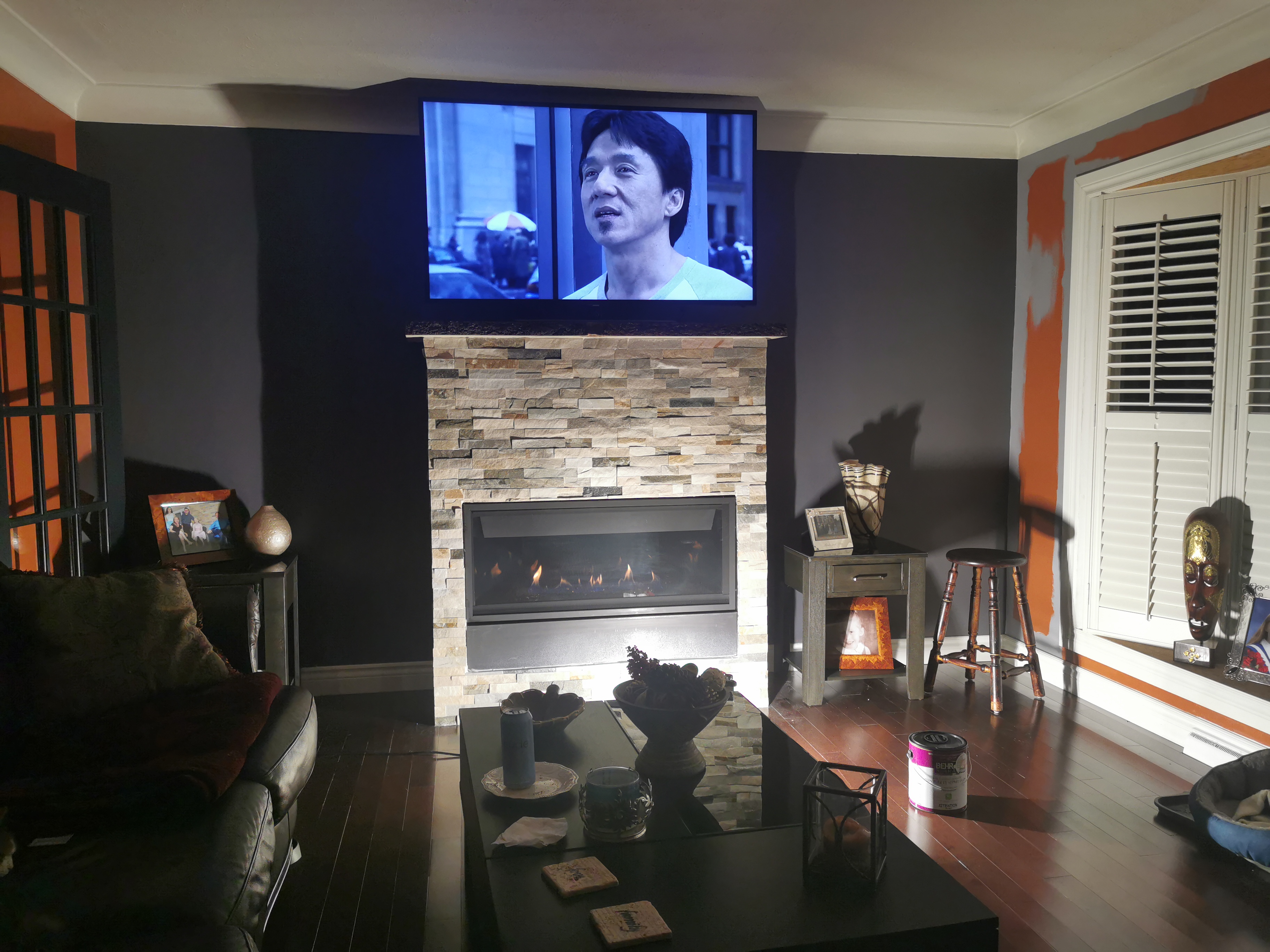 Here is an image of a renovations for walls flooring or ceiling repair.