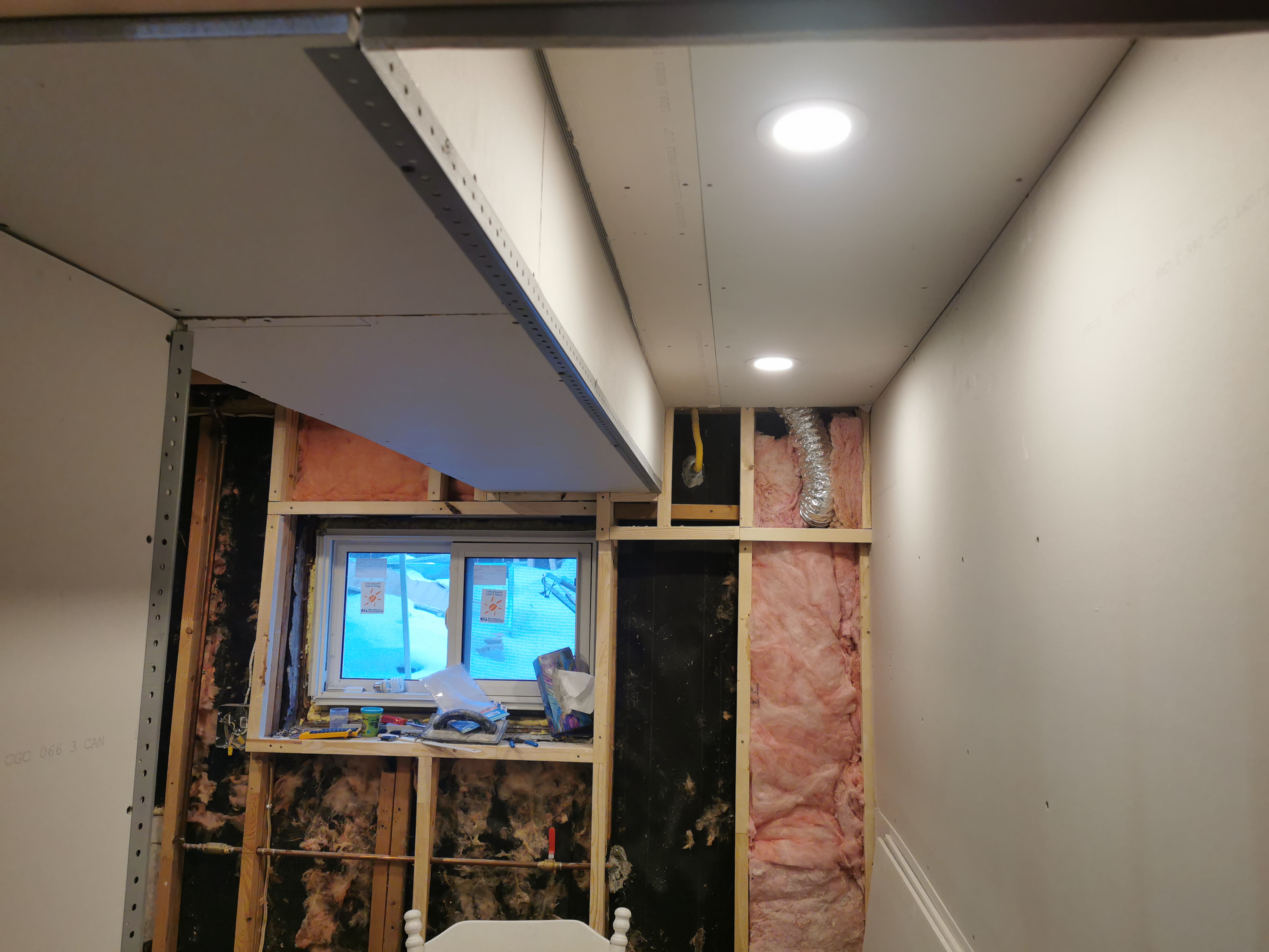 Here is an image of a renovations for walls flooring or ceiling repair.
