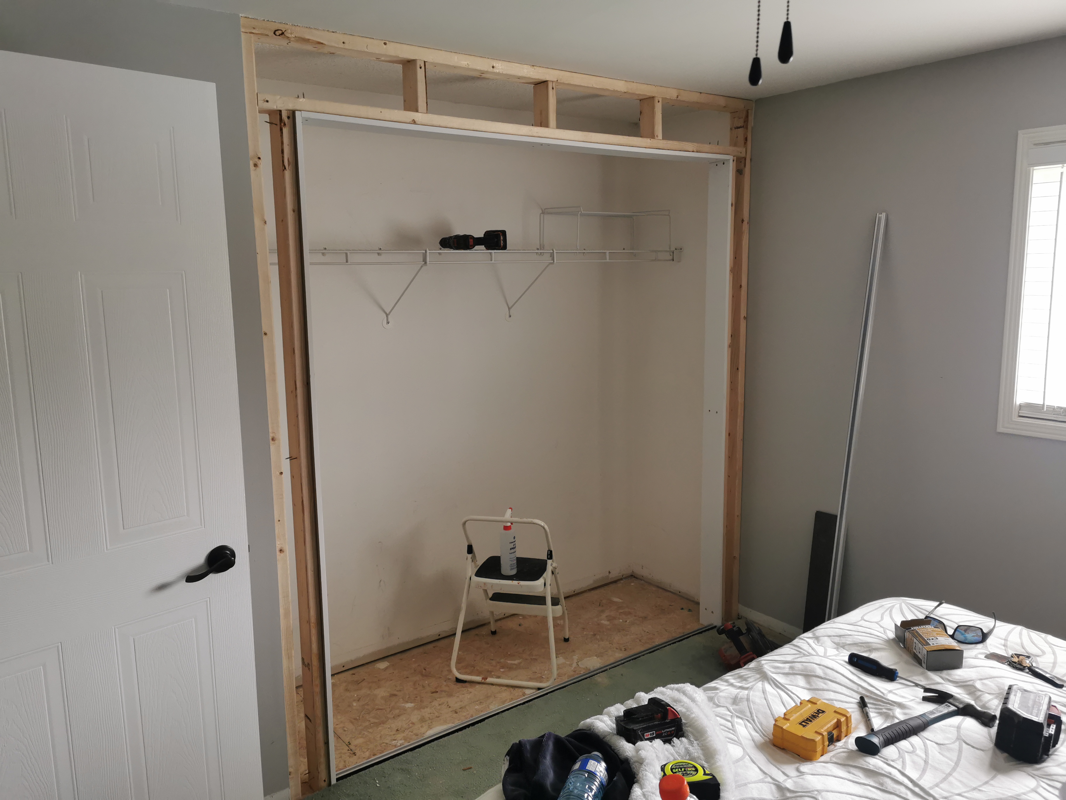 Here is an image of a renovations for walls flooring or ceiling repair.