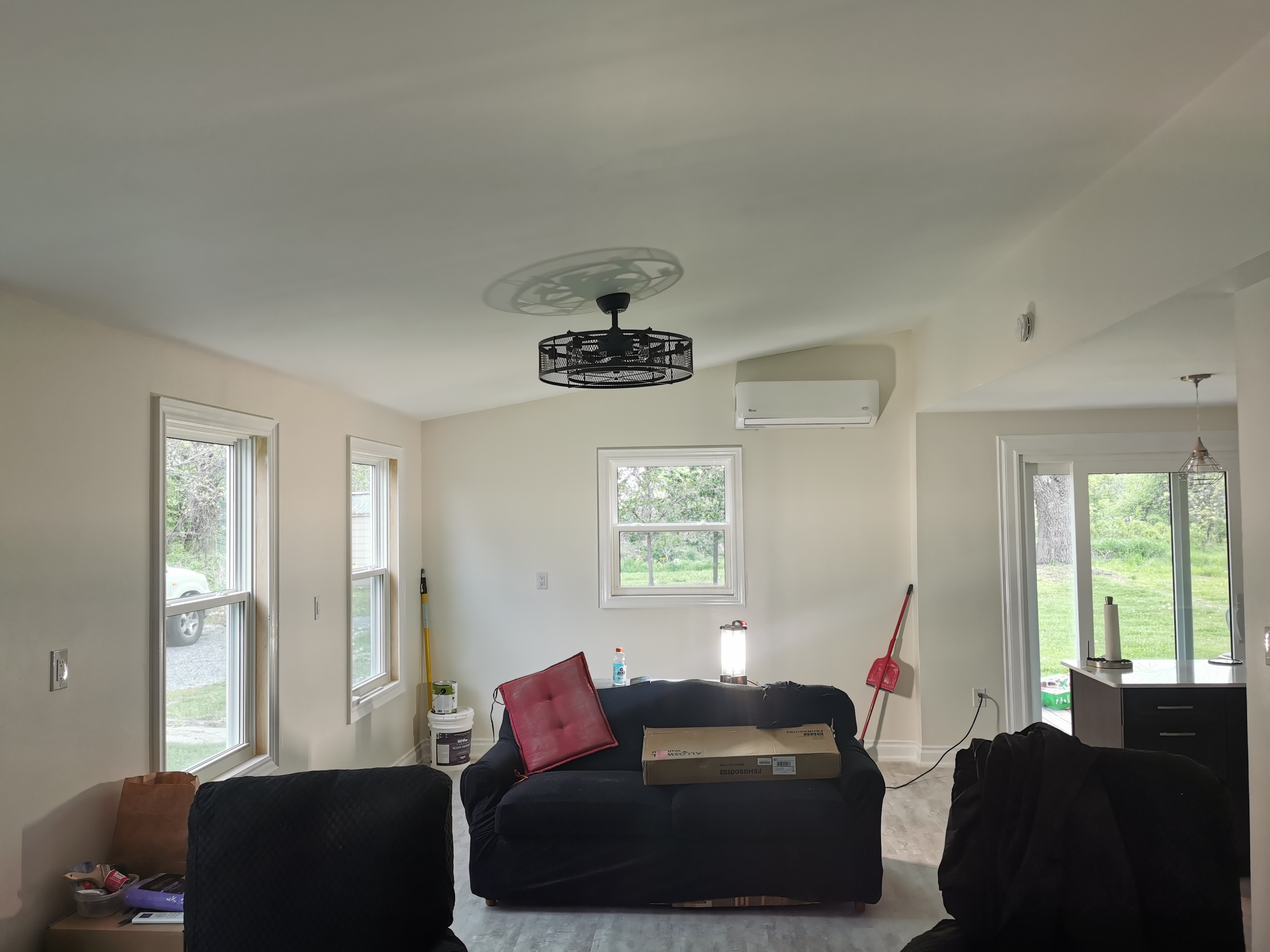 Here is an image of a renovations for walls flooring or ceiling repair.