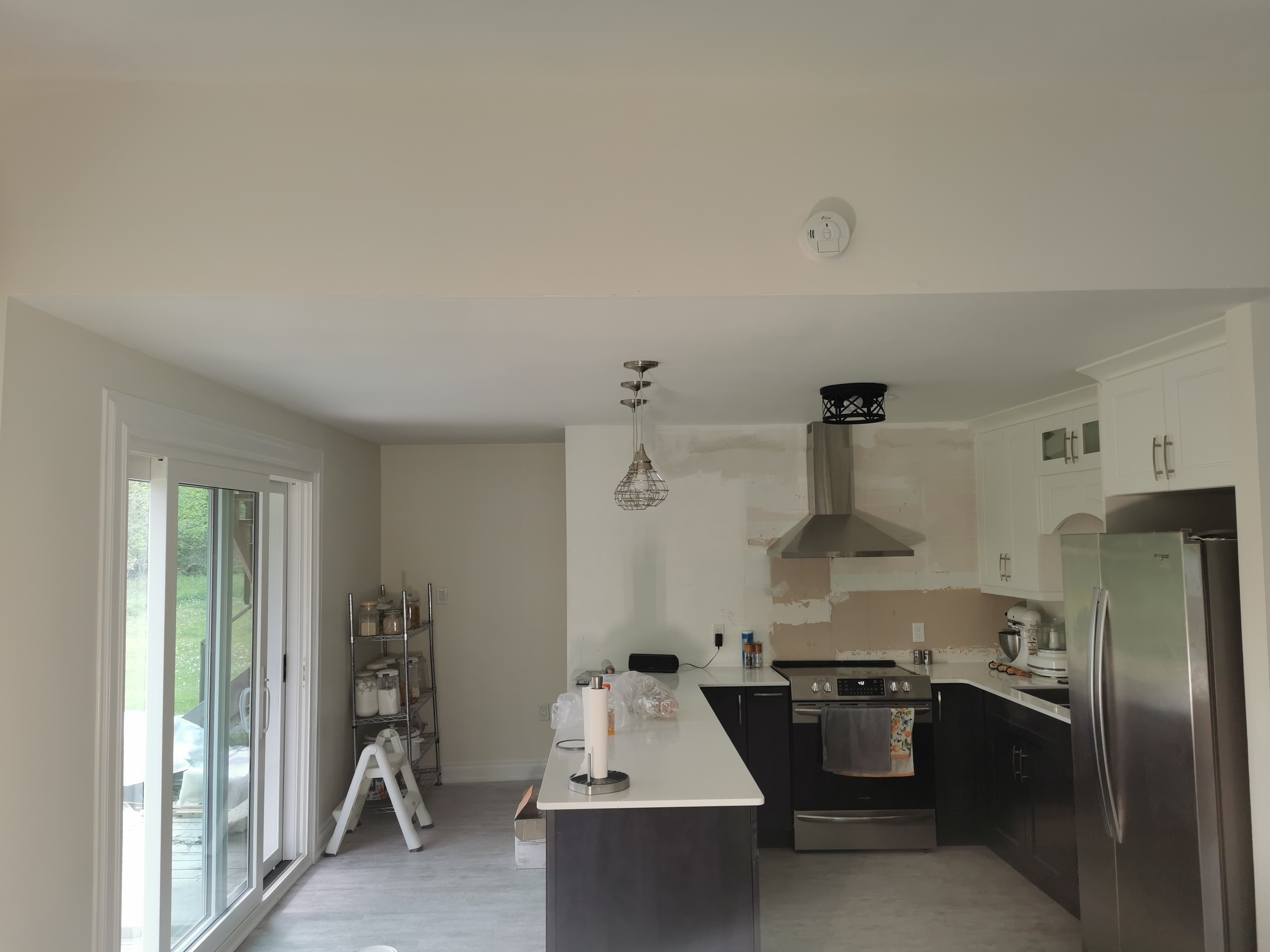 Here is an image of a renovations for walls flooring or ceiling repair.